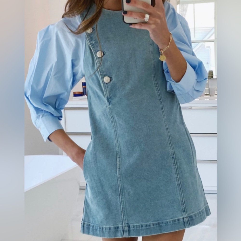 SOMETHING NAVY DENIM DRESS!!